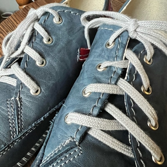 STELLA soft cornflour blue leather sneakers - Picture 10 of 13